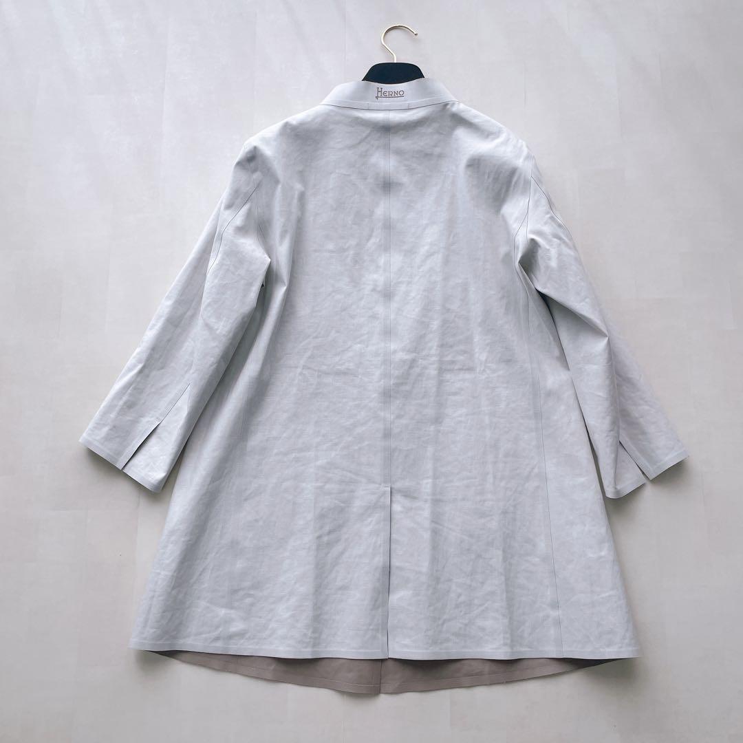美品✨ヘルノ スプリングコート ジャケット リバーシブル 金ボタン ロゴ 42