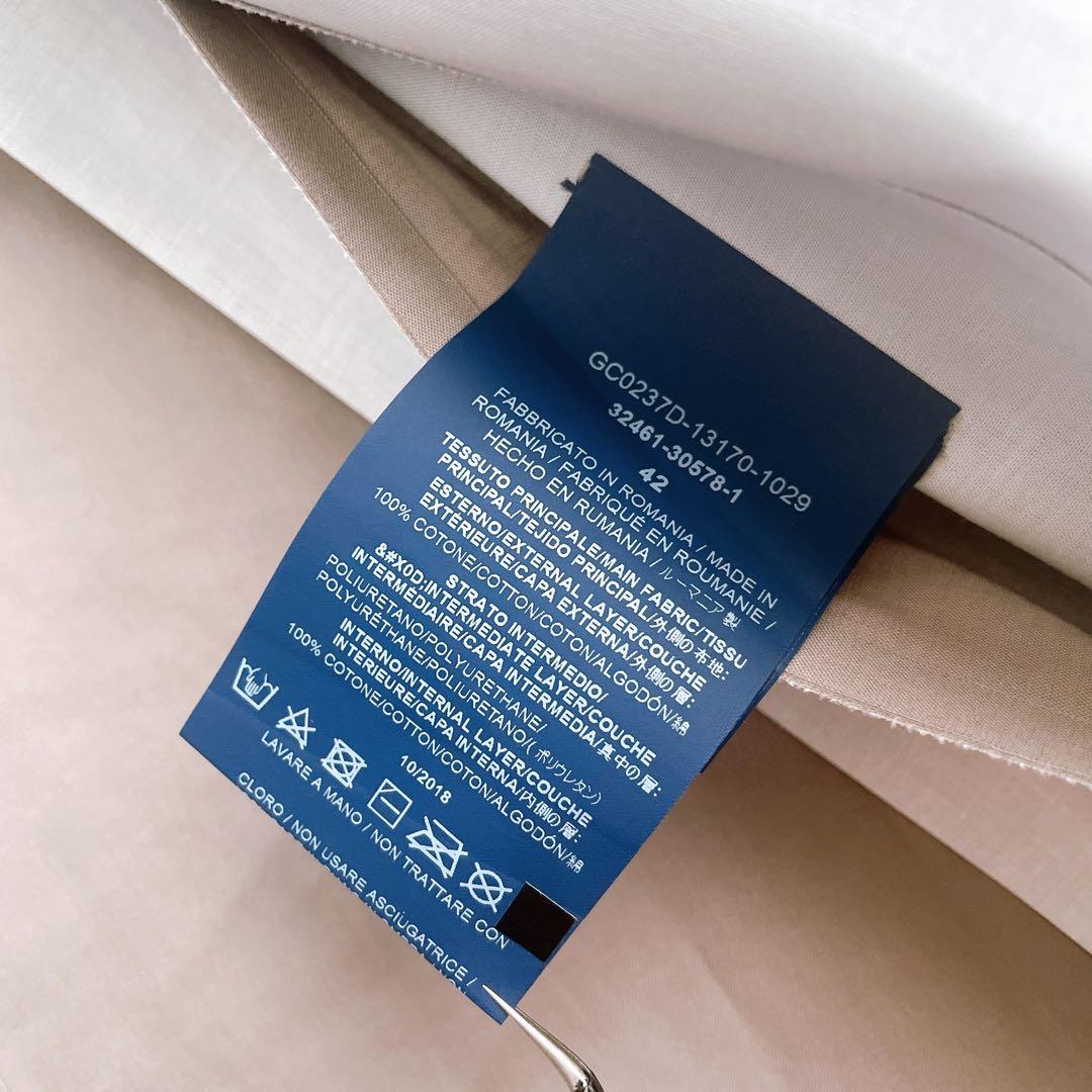 美品✨ヘルノ スプリングコート ジャケット リバーシブル 金ボタン ロゴ 42