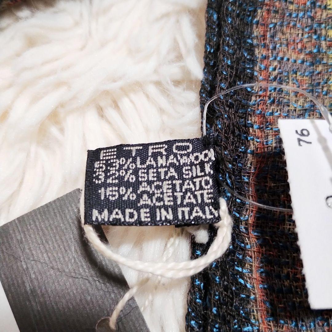 新品　ETRO　エトロ　大判ストール　ペイズリー柄　総柄　シルク32%　イタリア
