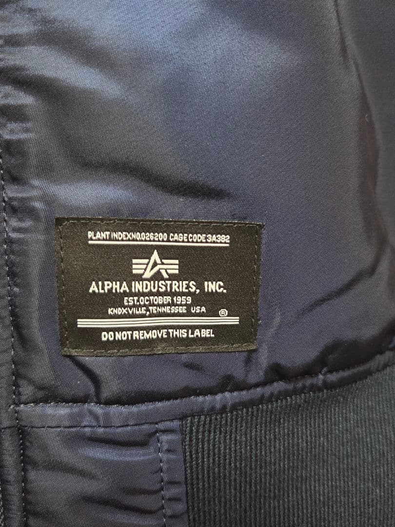 ル*イ様 NASA GEN Ⅱ CORE SPACE ALPHA　MA-1 XL