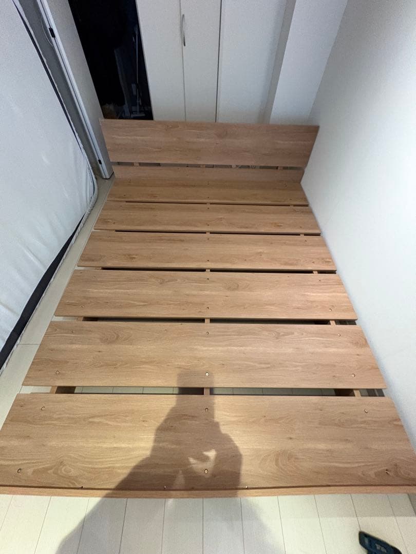 うなまるロウヤ　ダブルサイズ すのこベッド べッドフレーム