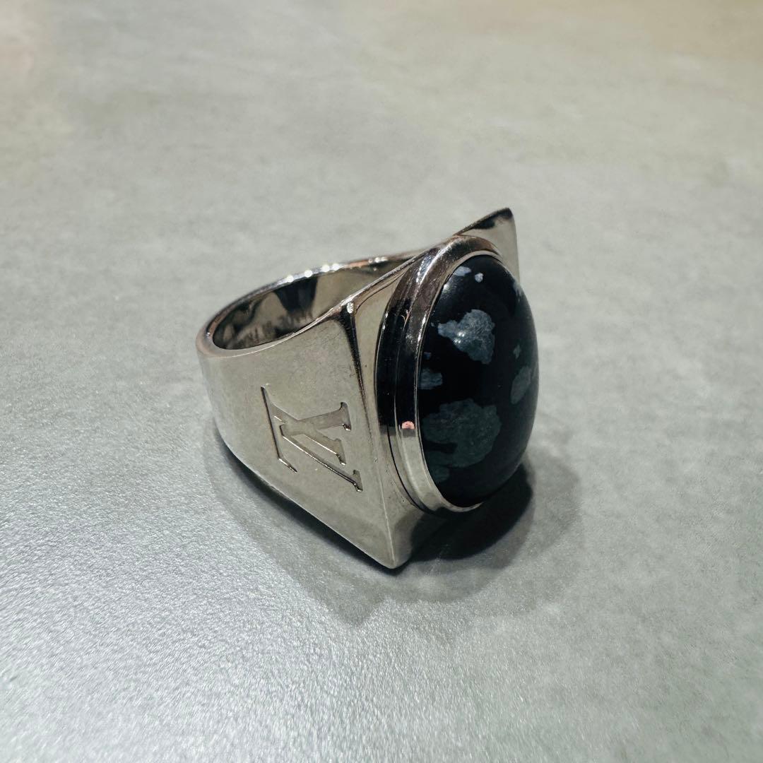 ルイヴィトン　シュバリエール　スノーフローリング　M64903 シルバー黒曜石