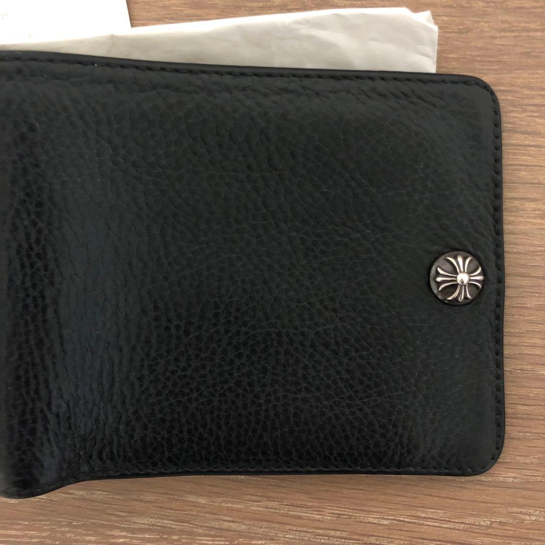 【美品】Chrome Hearts 1スナップ クロスボタンウォレット