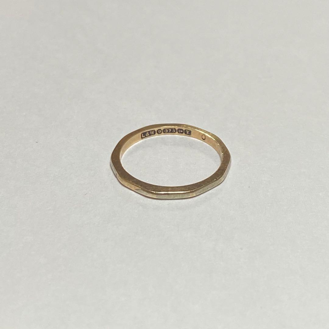 1920's イギリス 英国 希少 アンティーク デカゴン 十角形 リング9K