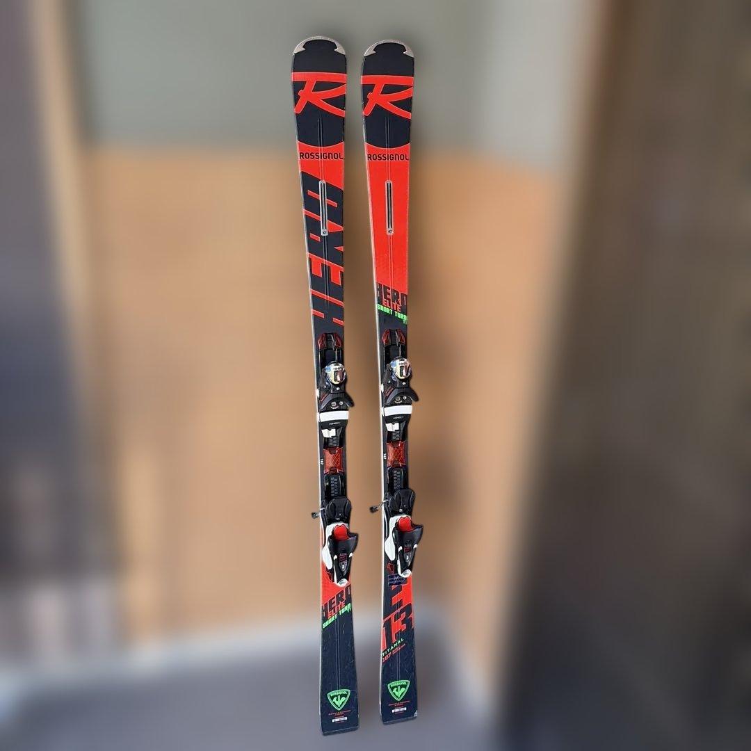 ROSSIGNOL HERO SHORT TURN スキー 赤黒