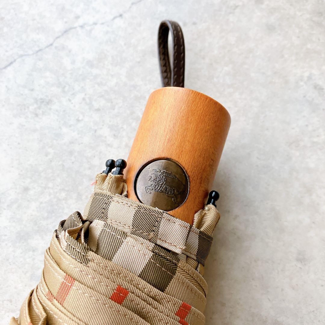 BURBERRY バーバリー 折りたたみ傘 ノバチェック柄 美中古品