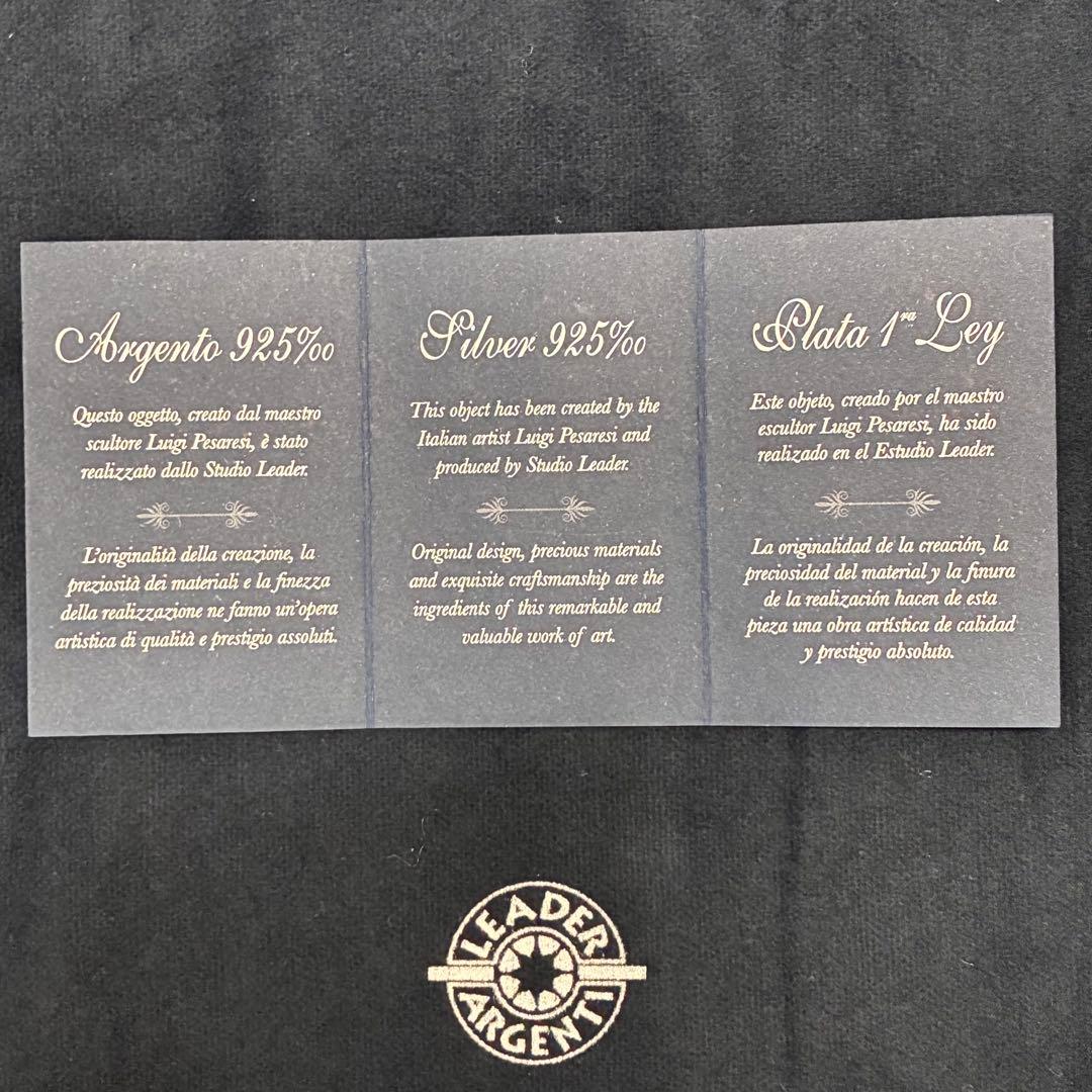 【極美品】Leader Argenti イタリア製 デスクメモ シルバー925