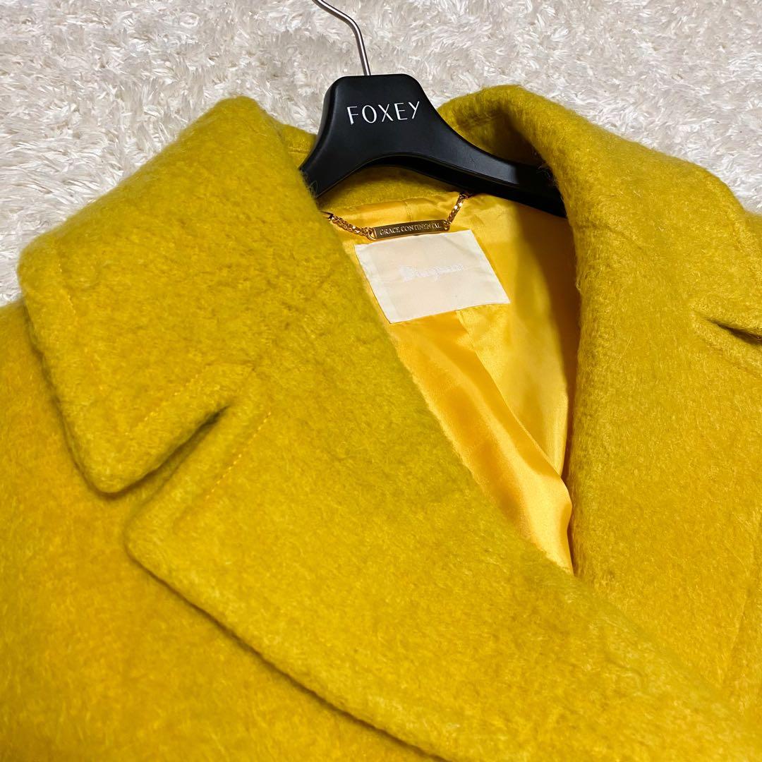 2way・美品✨ダイアグラム　シャギーショートPジャケット　ウール　フォックス