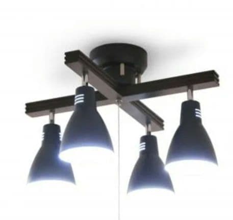 電球付　4灯シーリングライト　スポットライト