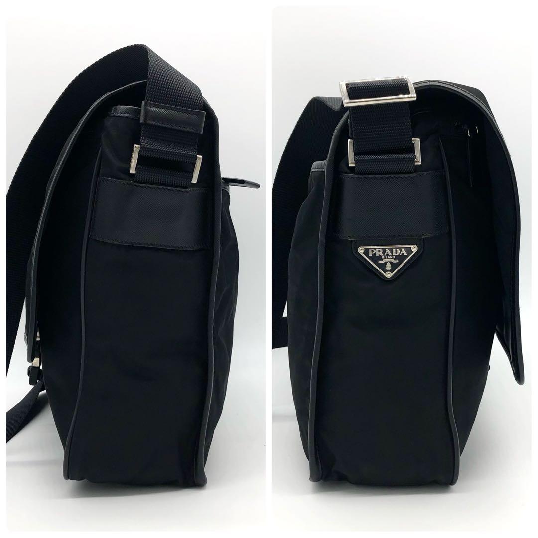 【極上美品・使用感少ない✨】プラダ　メッセンジャーバッグ　サフィアーノ　ナイロン