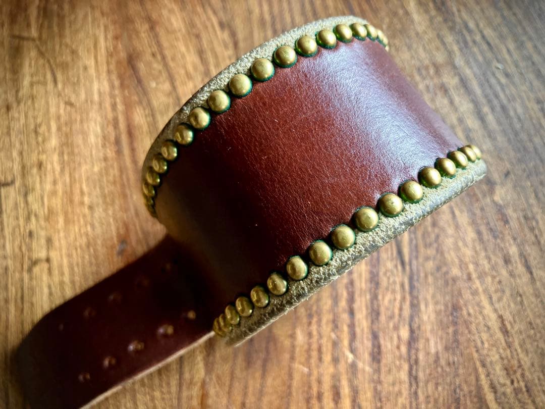 WOLF'S HEAD 50mm レザーブレスレット ウルフズヘッド