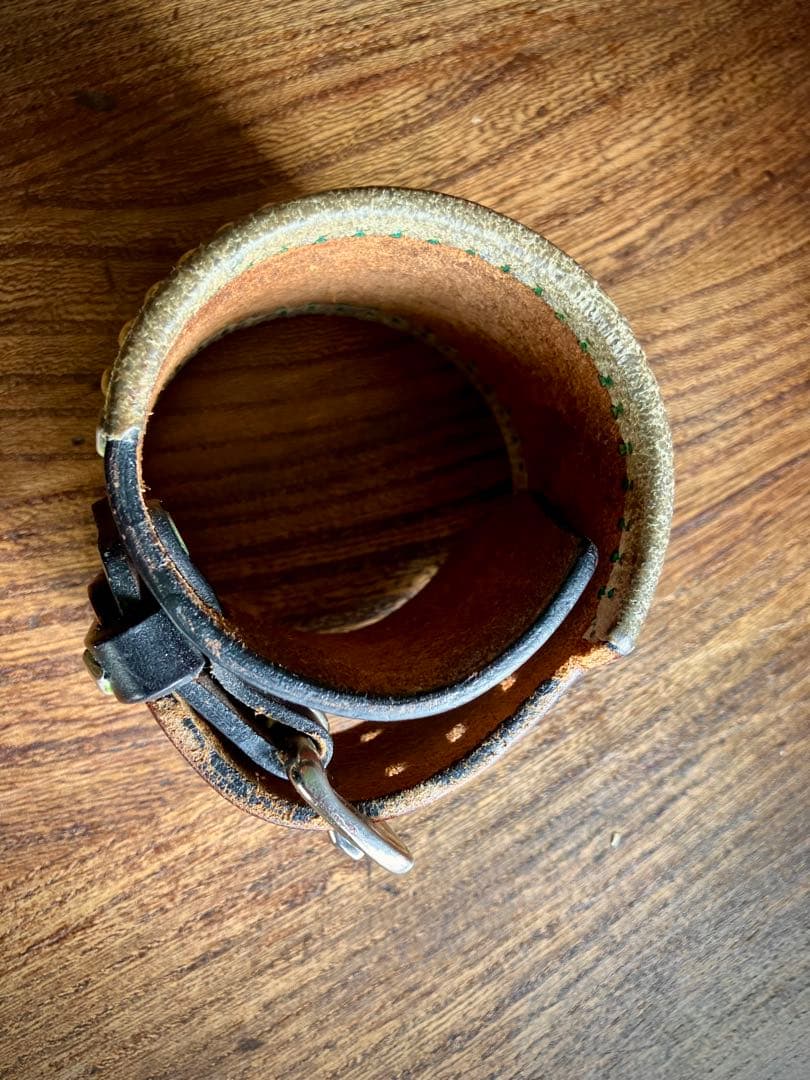 WOLF'S HEAD 50mm レザーブレスレット ウルフズヘッド