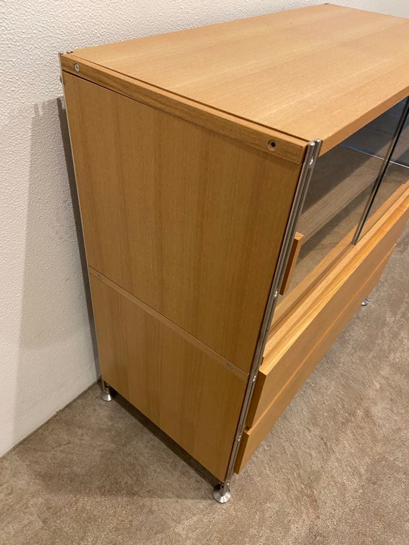 ⭐️美品⭐️オプション２個付⭐️無印良品⭐️ステンレスユニットシェルフ ワイド小