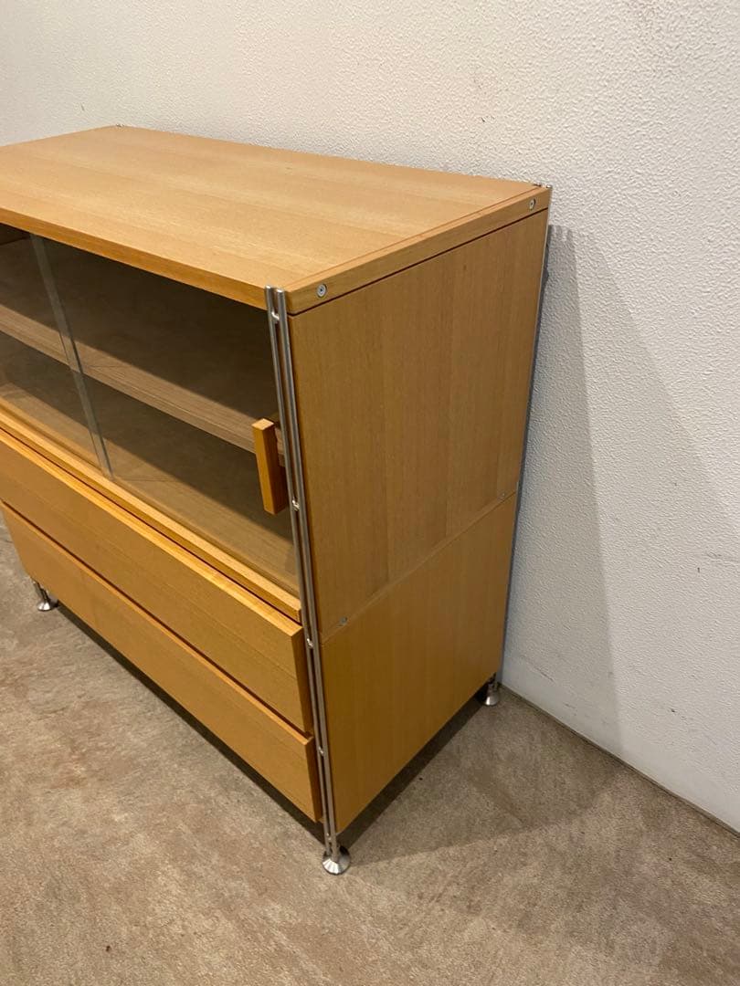 ⭐️美品⭐️オプション２個付⭐️無印良品⭐️ステンレスユニットシェルフ ワイド小