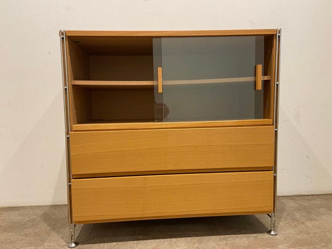 ⭐️美品⭐️オプション２個付⭐️無印良品⭐️ステンレスユニットシェルフ ワイド小