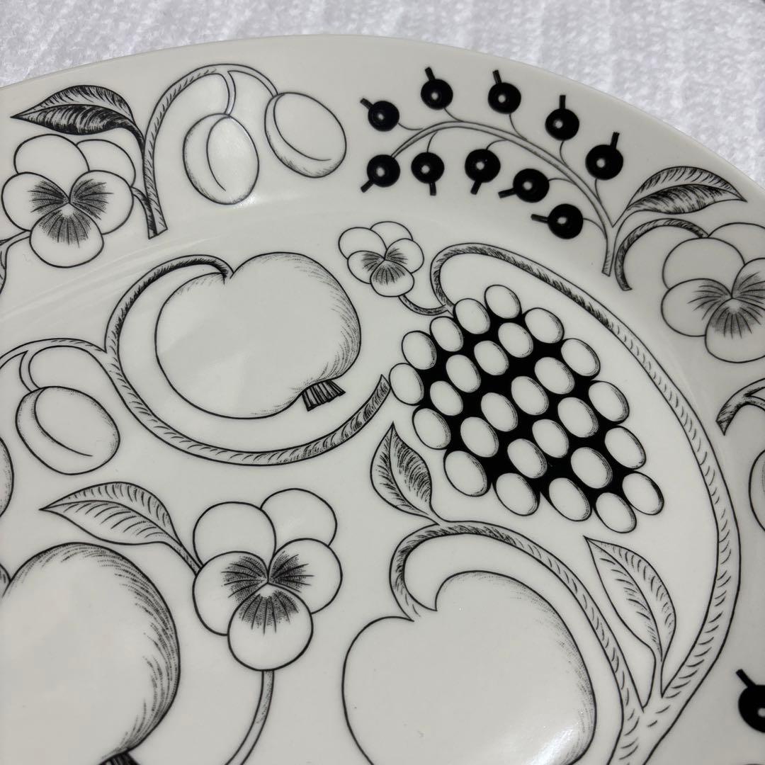 アラビア　パラティッシ　ブラック　36cm 大皿　旧ロゴ　 サービングプラター