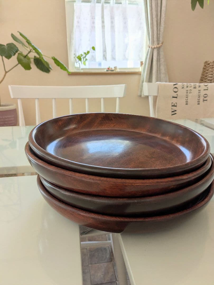 びっくりドンキーリユース皿 4枚セット　木製皿