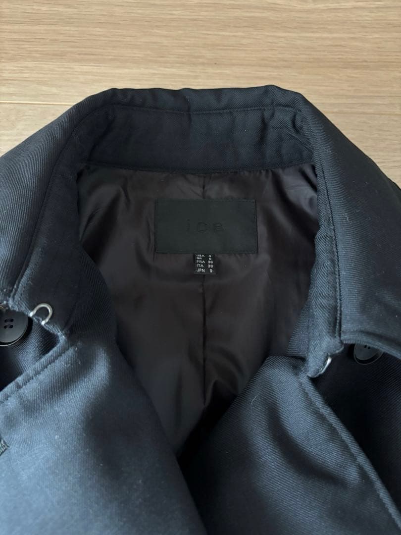 美品　ICB アイシービー　トレンチ　ダウンコート　ロングコート　ブラック　M
