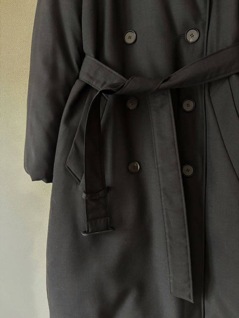 美品　ICB アイシービー　トレンチ　ダウンコート　ロングコート　ブラック　M