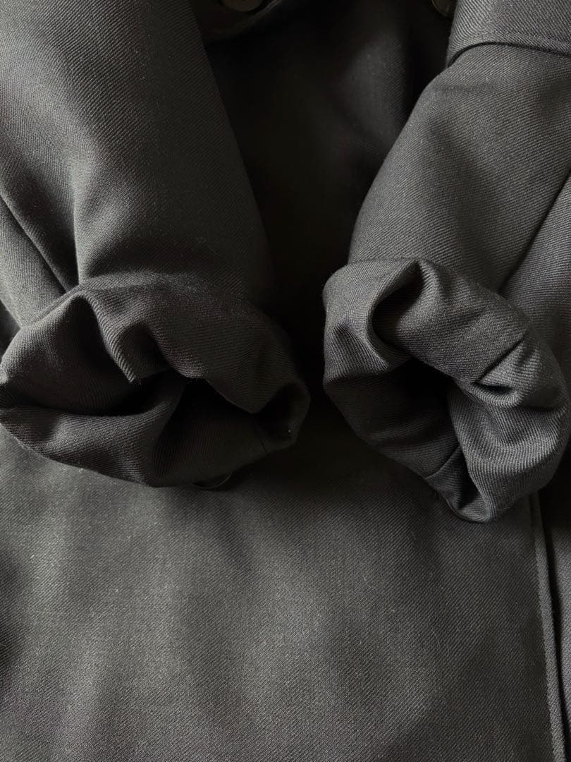 美品　ICB アイシービー　トレンチ　ダウンコート　ロングコート　ブラック　M