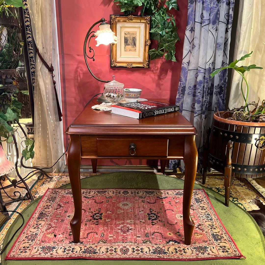 ヴィンテージ マルニ 地中海　リビングテーブル　サイドテーブル　引き出し付き