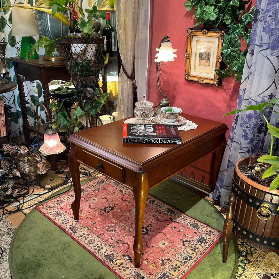 ヴィンテージ マルニ 地中海　リビングテーブル　サイドテーブル　引き出し付き