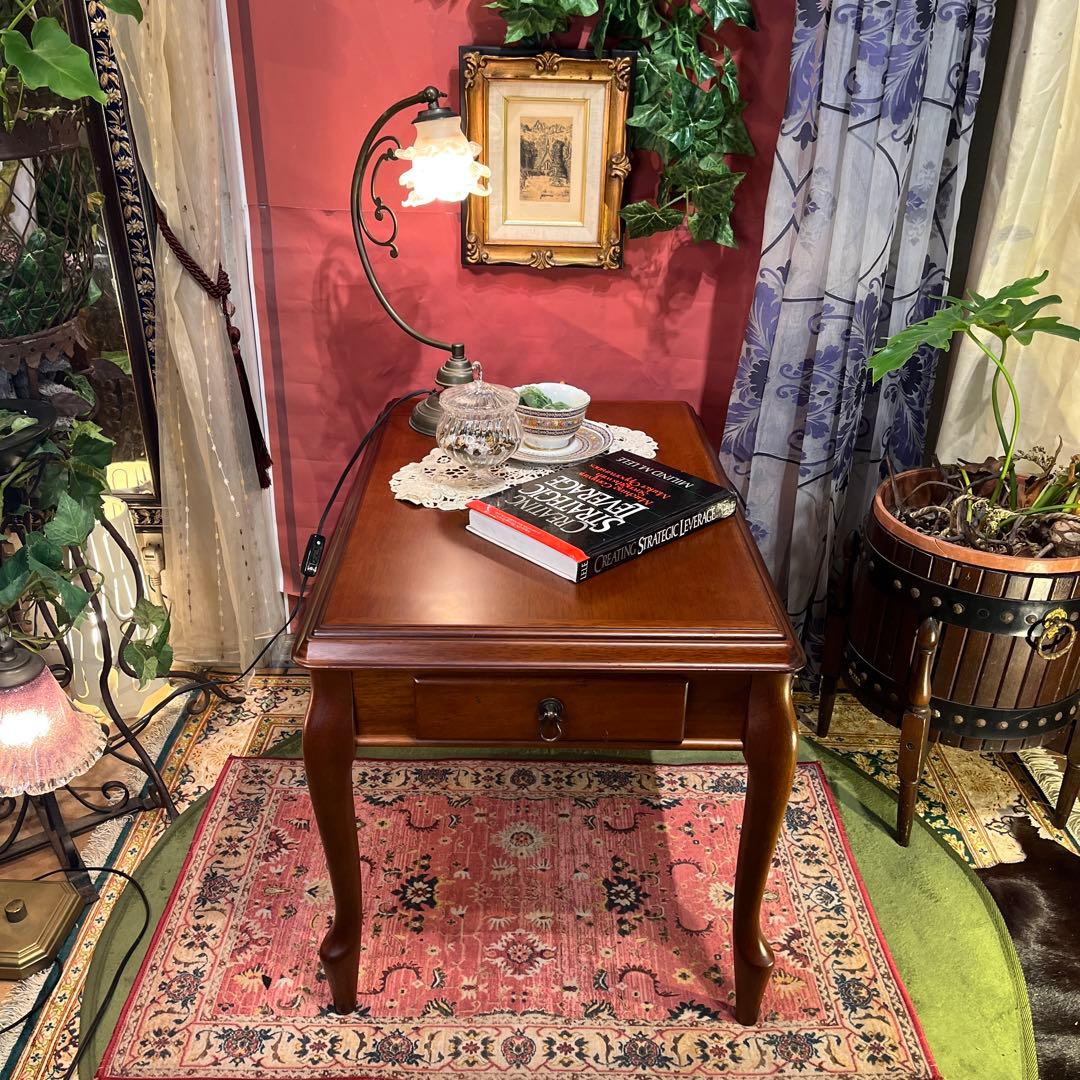 ヴィンテージ マルニ 地中海　リビングテーブル　サイドテーブル　引き出し付き