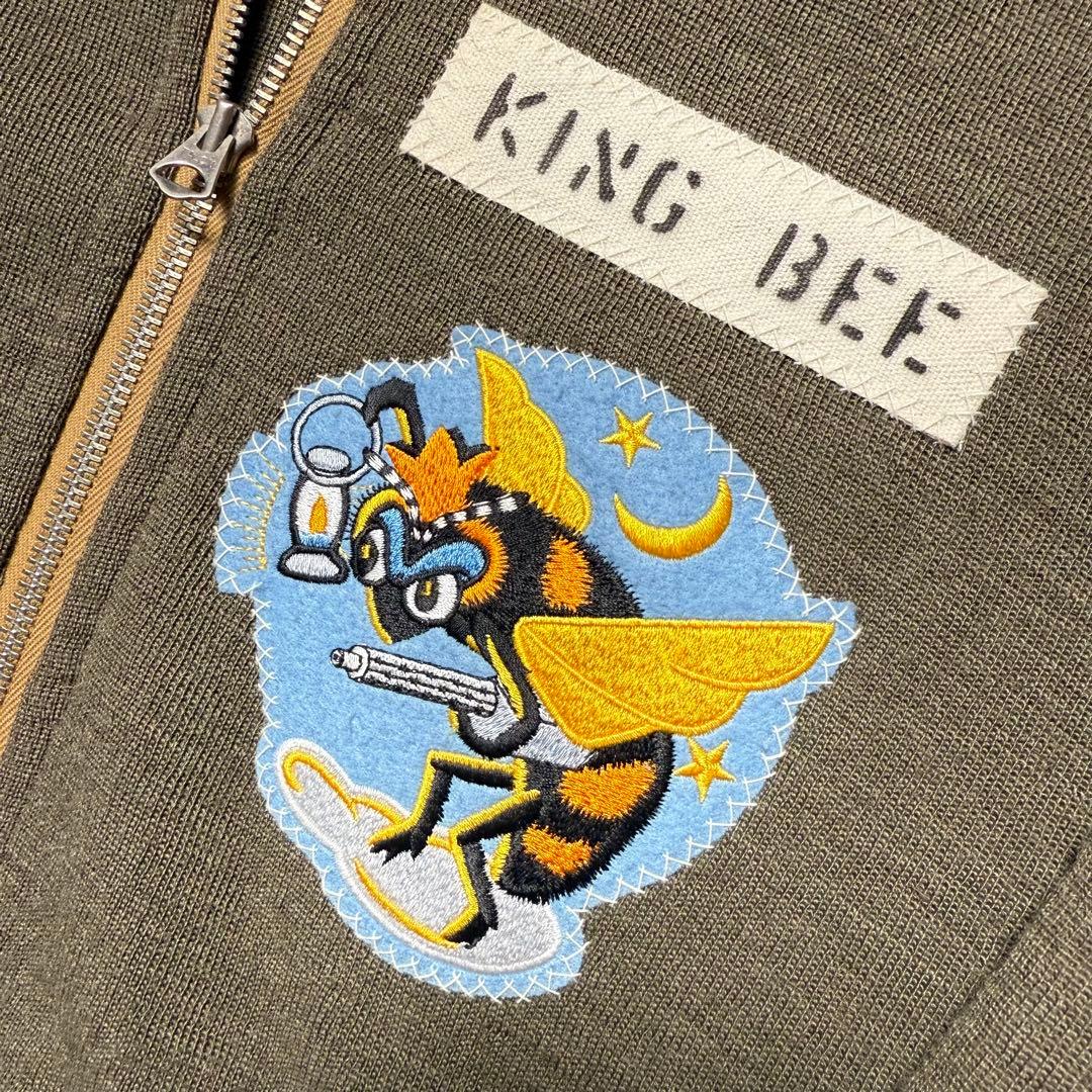 極美品　リアルマッコイズ　ミリタリーカーディガン　C-2 キングビー