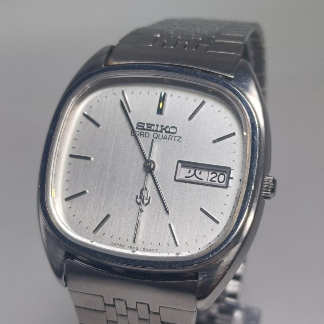 電池交換済 セイコー 7853-5090 LORD QUARTZ デイデイト
