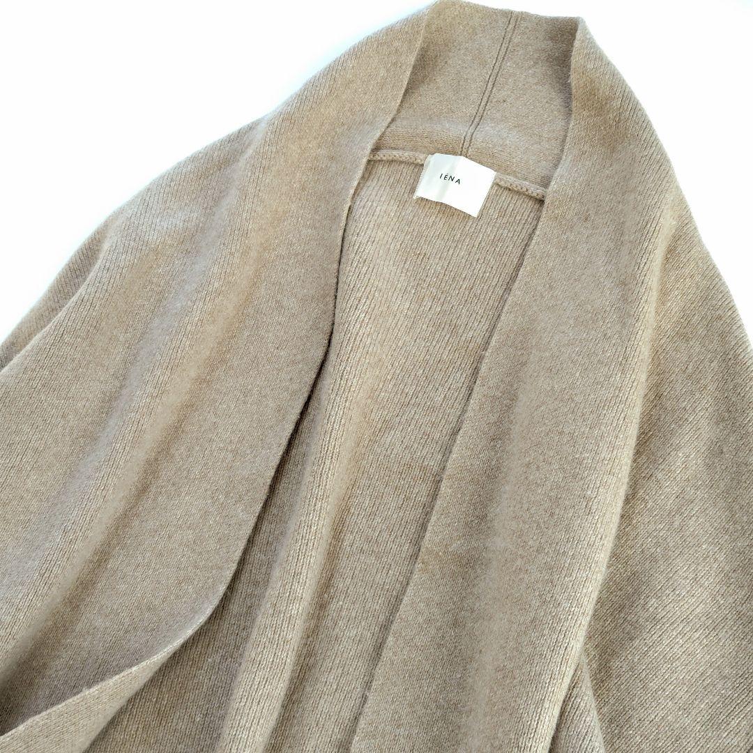 IENA イエナ ウールカシミヤニットガウンコート ベージュ フリーサイズ