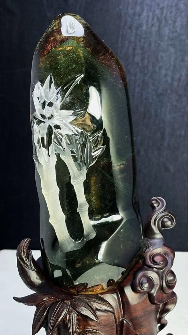 ⭐︎【天然】グリーン ガーデン クォーツ 置物 743g