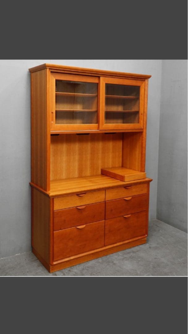 【展示品】家具蔵　EMINENT チェリー材 無垢材キッチンボード　定価66万