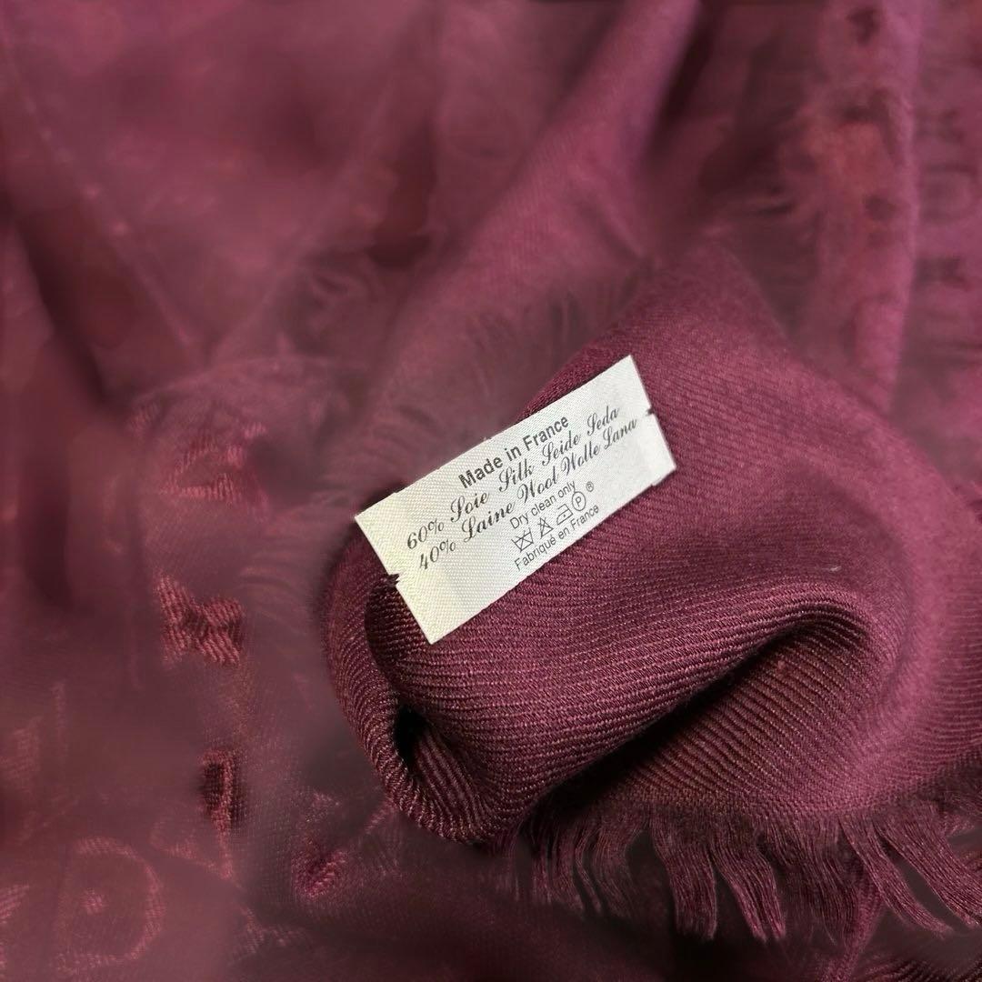 ルイヴィトン モノグラム 大判ストール シルク／ウール フランス製