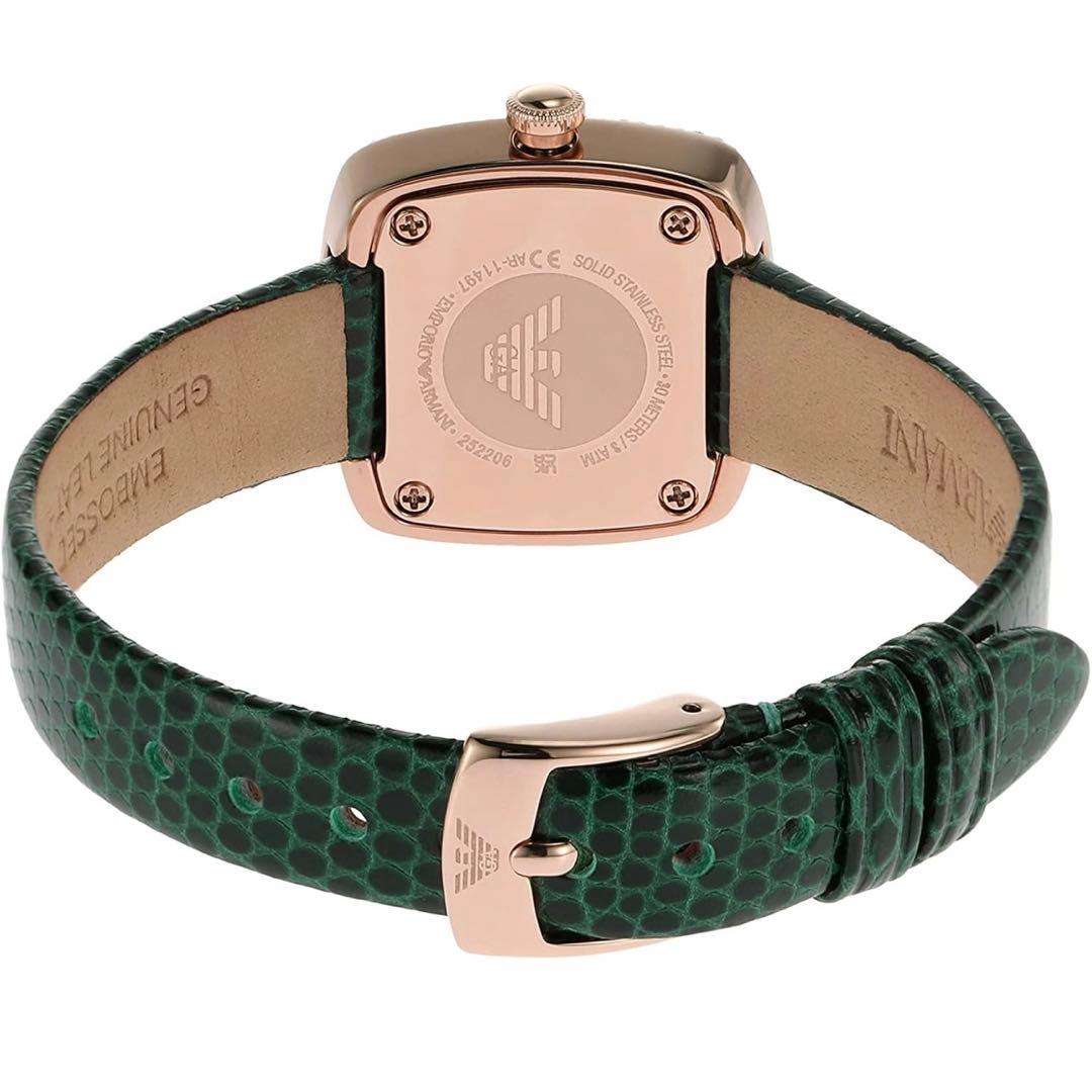 EMPORIO ARMANI レディースアナログレザー腕時計 AR-11497