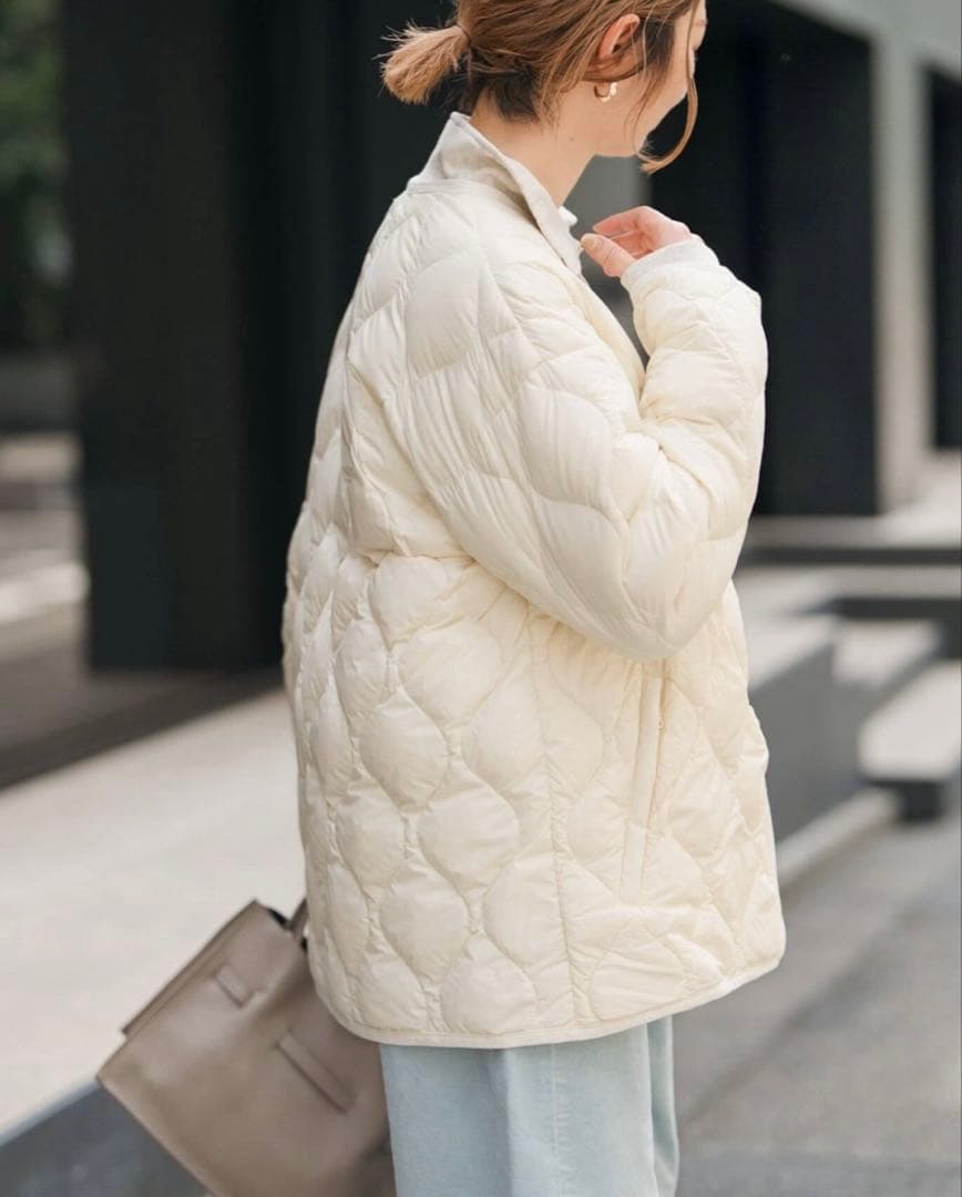 【未使用タグ付き】SpickandSpan◇TAION 別注キルティングブルゾン