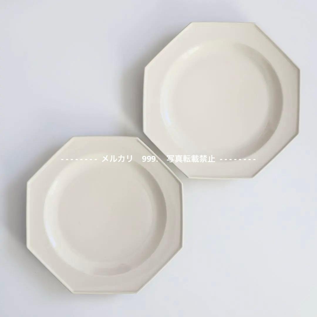 【新品未使用】石川隆児　八角皿　オクトゴナルプレート　うつわ　2枚セット