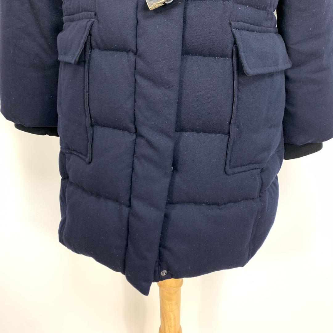 A7039 アンタイトル ダウンジャケット コート ロング ダッフル 紺 42