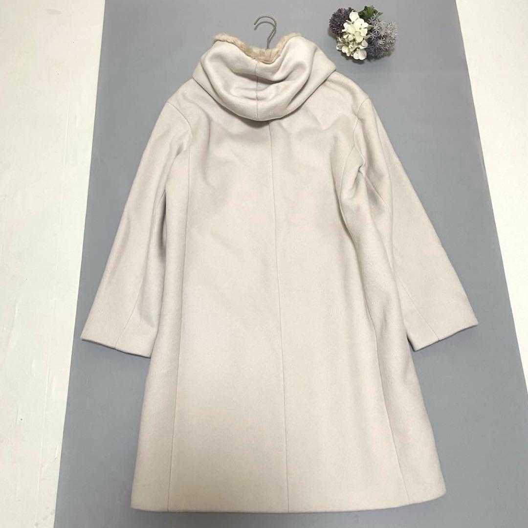 きり⭐️美品定価69120円デプレ ロングコート サイズ36 アイボリー