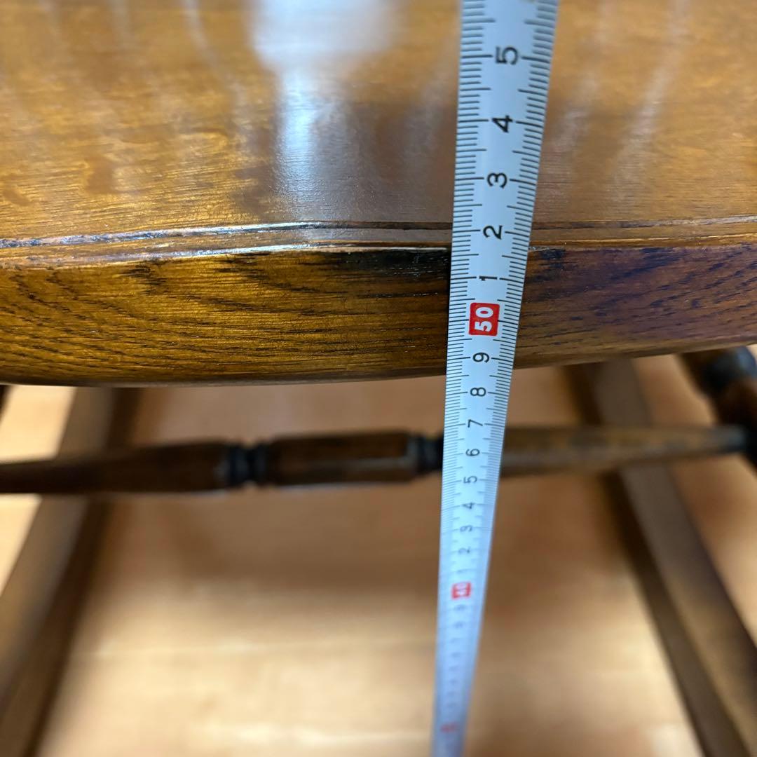 【美品】アンティーク ロッキングチェア 揺り椅子 オーク レトロ 木製　ハート