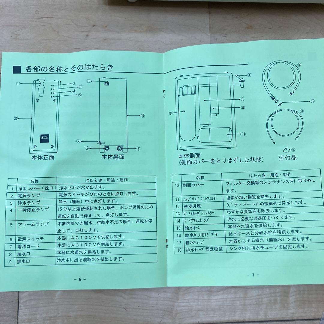 RO浄水器　アクアクオリア