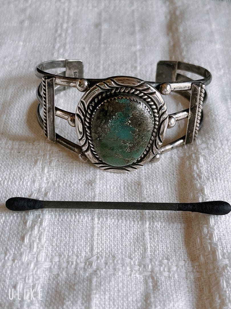 ナバホ族 シルバー925 ターコイズバングル