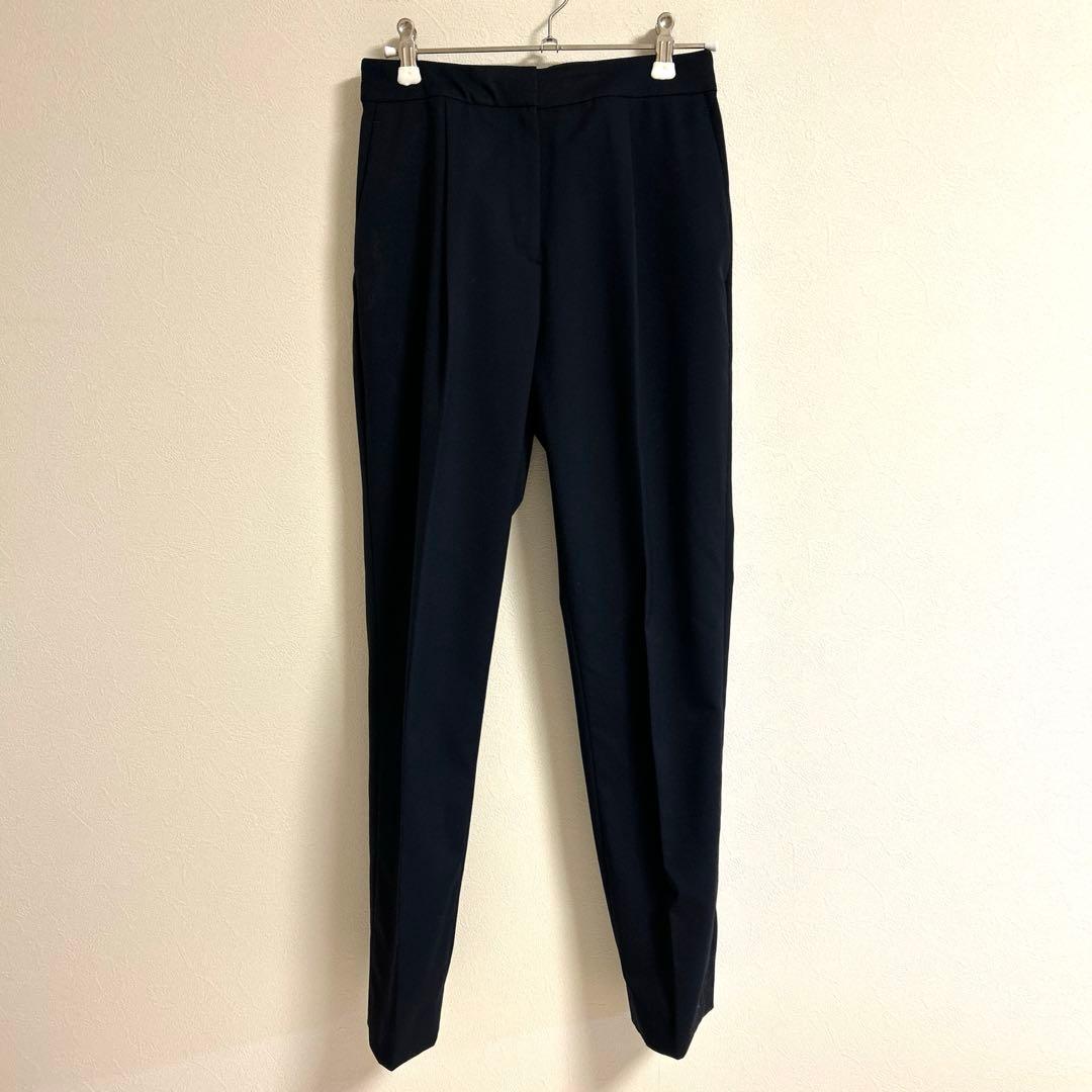 上下セットicb ノーカラージャケット　テーパードパンツ サイズ0 ネイビー