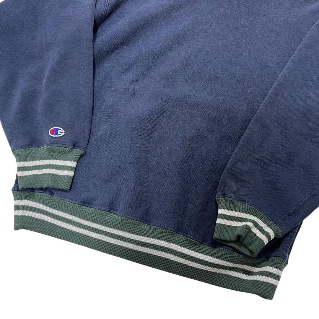 USA製 チャンピオン リバースウィーブ パーカー L ネイビー 90s刺繍タグ
