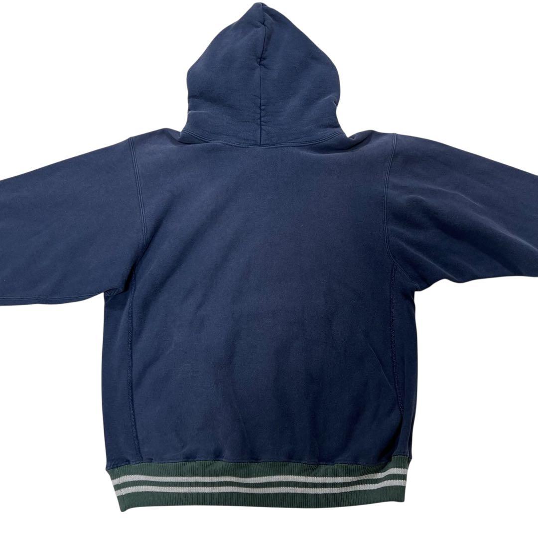 USA製 チャンピオン リバースウィーブ パーカー L ネイビー 90s刺繍タグ