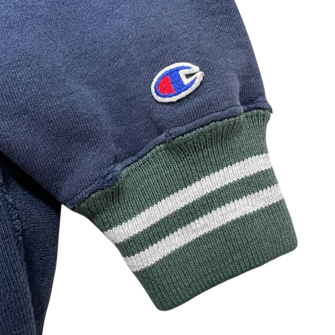 USA製 チャンピオン リバースウィーブ パーカー L ネイビー 90s刺繍タグ