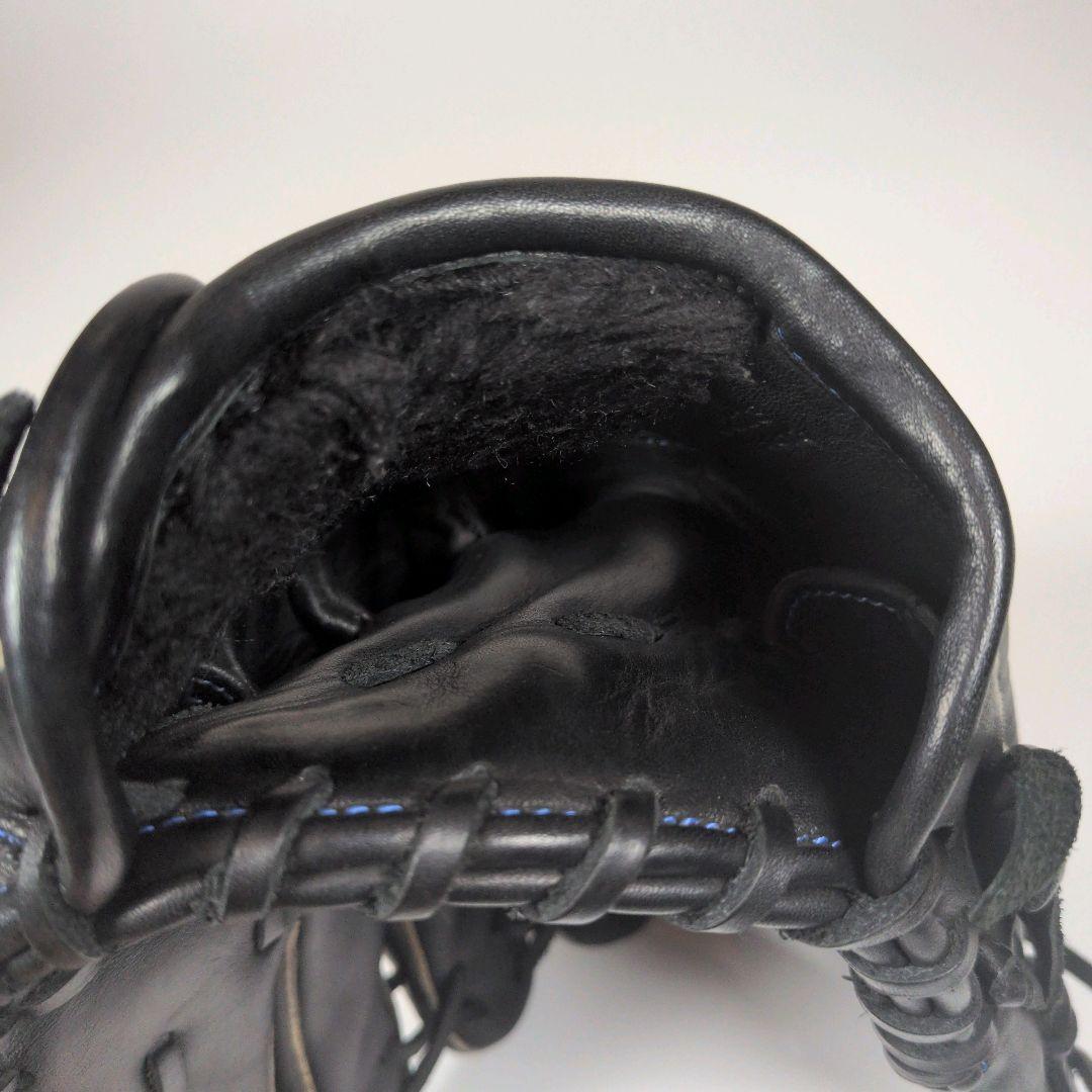 【美品】MIZUNO ミズノ WILLDRIVE 軟式グローブ 内野手用 黒×青