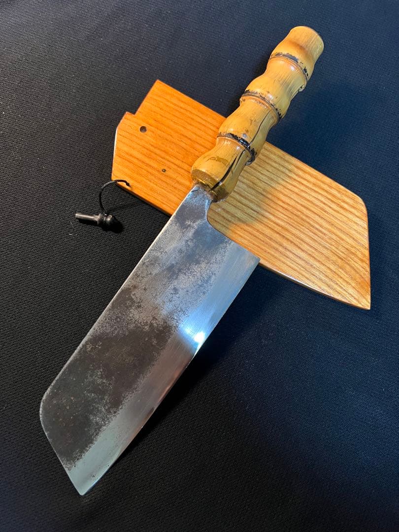 手作り文化包丁（竹柄）