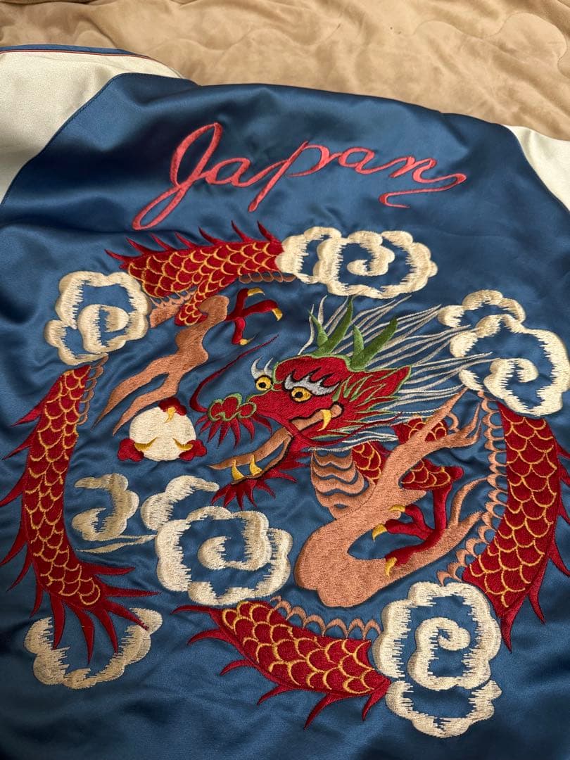 美品 テーラー東洋 ２面用 龍 日本限定 スカジャン vintage サテン