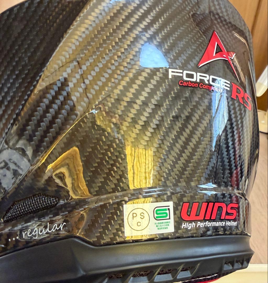 WINS A FORCE RS JET カーボンXL フェイスガード付き　中古