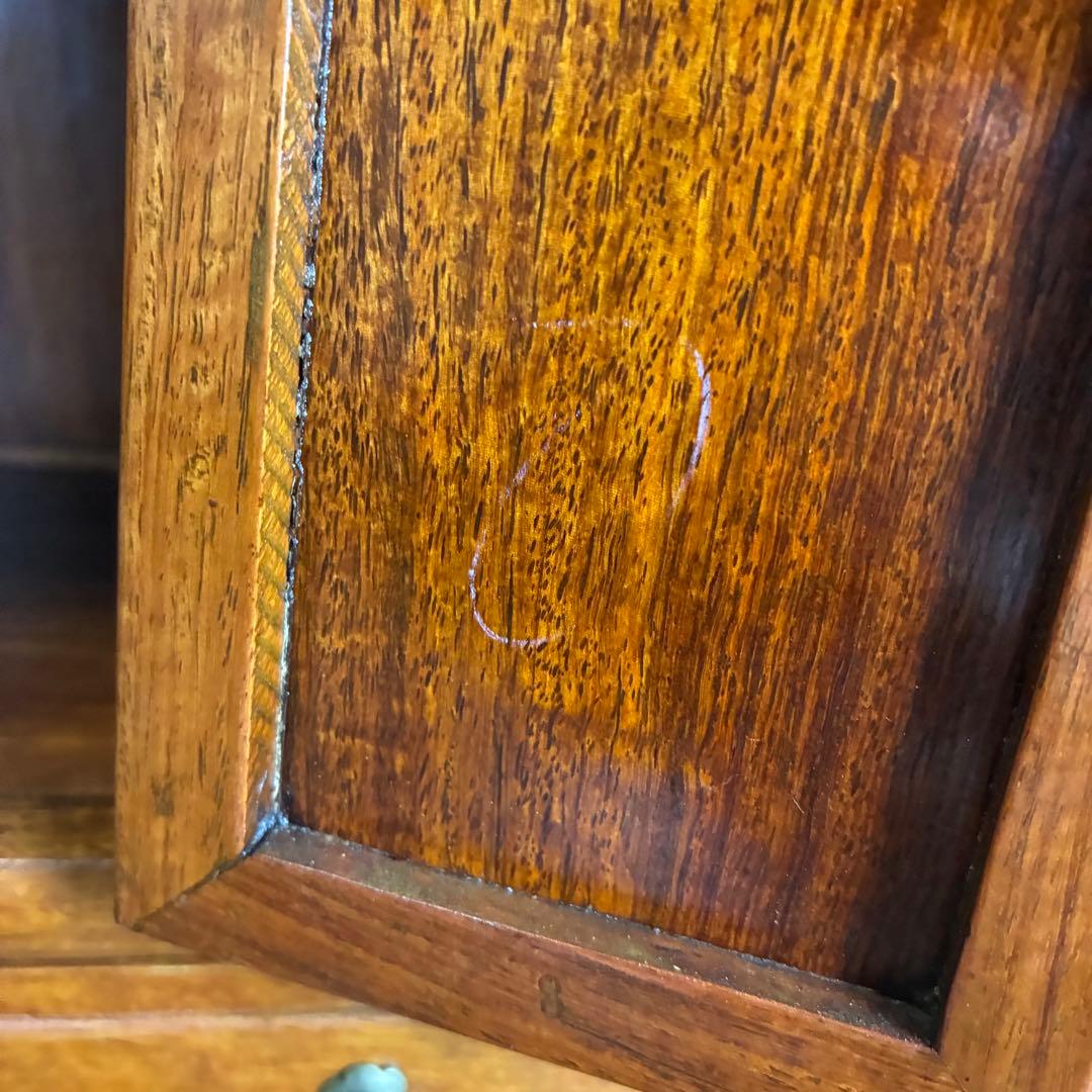 【送料込】和風家具　棚　唐木家具　和室民芸家具　アンティーク　昭和レトロ　小物入